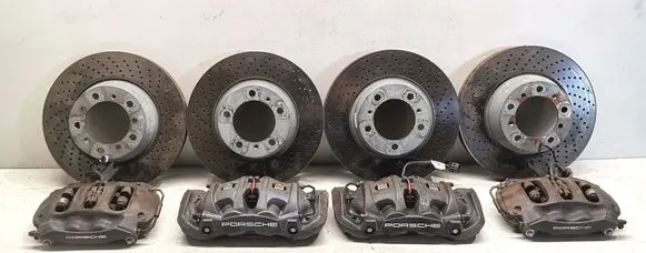 Porsche 911 991 Brake discs and calipers set 9P1615105P 9P1615106P 9P1615404B