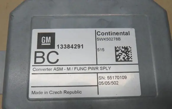 Opel Insignia A GPS navigation control unit/module 5WK50278B 55170109 13384291