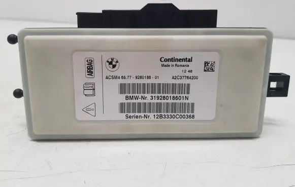 BMW 5 F10 F11 Airbag control unit/module 6577928018601 928018601 31928018601N