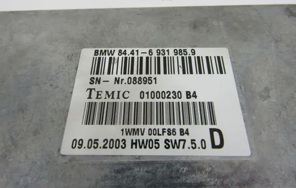 BMW 7 E65 E66 Bluetooth control unit module 6931985