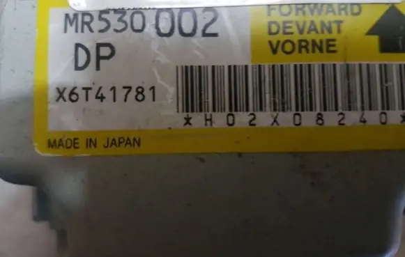 Mitsubishi Pajero Sport I Airbag control unit/module MR530002 X6T41781