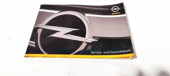 Opel Astra J Owners service history hand book 