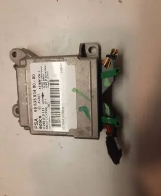 Peugeot 207 Airbag control unit/module 9663593480 0285010112