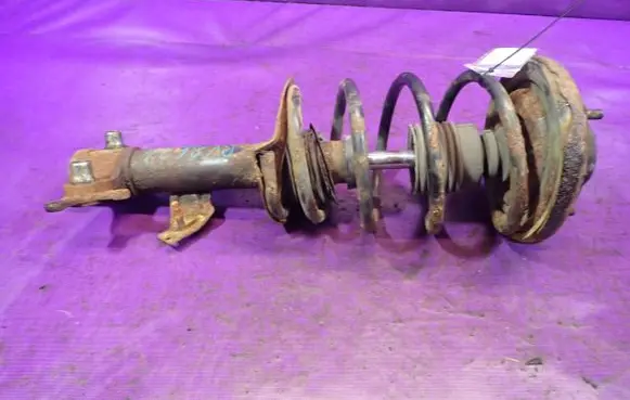 Front shock absorber with coil spring