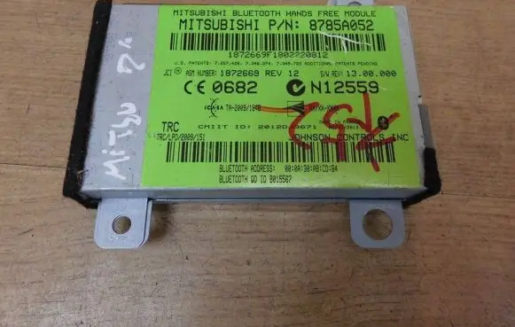 Mitsubishi Outlander Bluetooth control unit module 8785A052