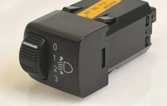 Headlight level height control switch
