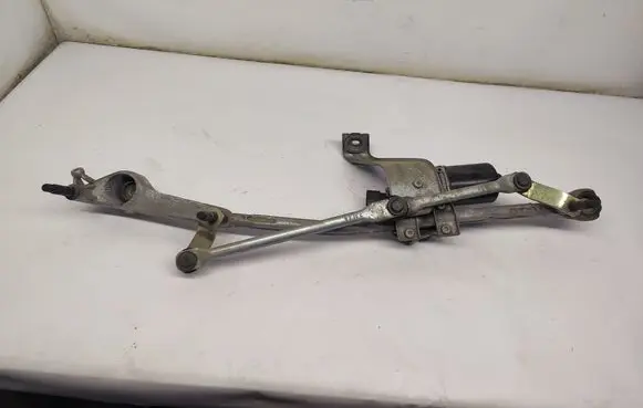 Front wiper linkage and motor