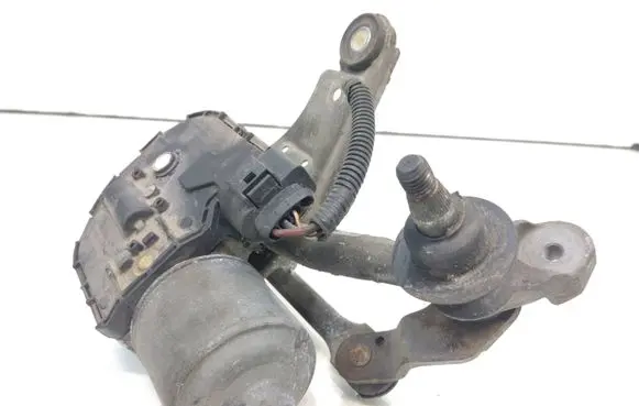 Front wiper linkage and motor