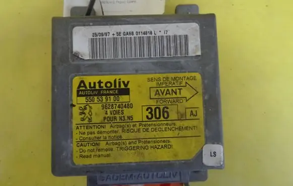 Peugeot 306 Airbag control unit/module 550539100 9628740480