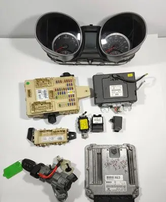 Hyundai Santa Fe Engine ECU kit and lock set 0281019248 391162F350 391012F350