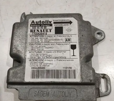 Renault Scenic I Airbag control unit/module 550569000 7700436419
