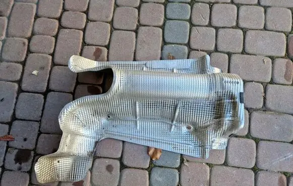 Heat shield in engine bay