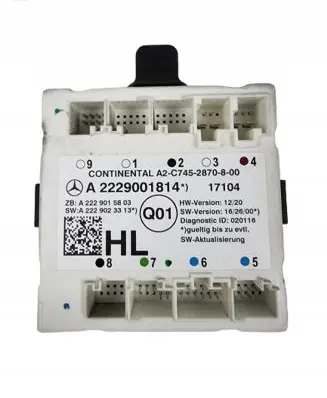 Mercedes-Benz C AMG W205 Door control unit/module A2229001814