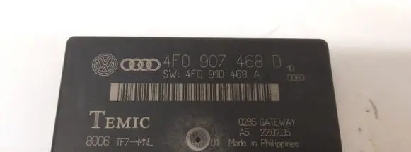 Audi A6 S6 C6 4F Gateway control module 4F0907468D