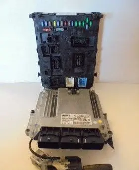 Peugeot 407 Engine ECU kit and lock set 