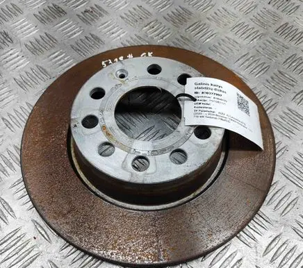 Audi A3 8Y Rear brake disc 5Q0615601D