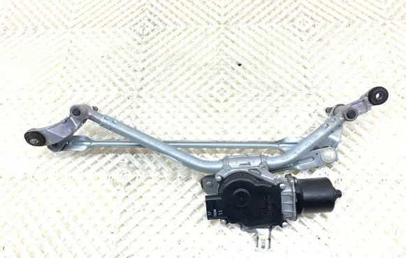Front wiper linkage and motor