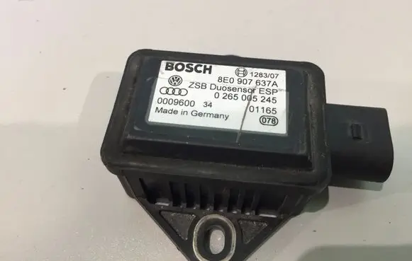 Audi A6 S6 C5 4B ESP acceleration yaw rate sensor 8E0907637A 0265005245 000960034