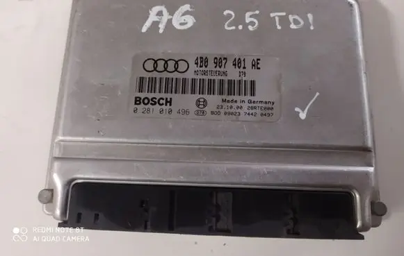 Audi A6 S6 C5 4B Engine control unit/module 4B0907401AE 0281010496