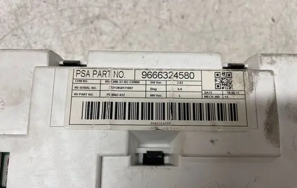 Citroen C5 Speedometer (instrument cluster) 9666324580 23213850171097