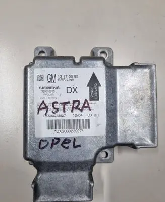 Opel Astra G Airbag control unit/module 13170589 5WK43471 330518650