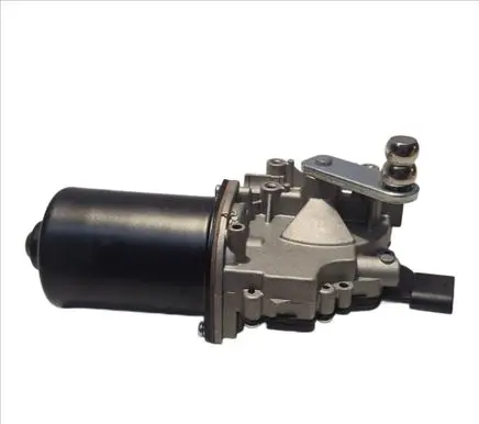 Front wiper linkage and motor