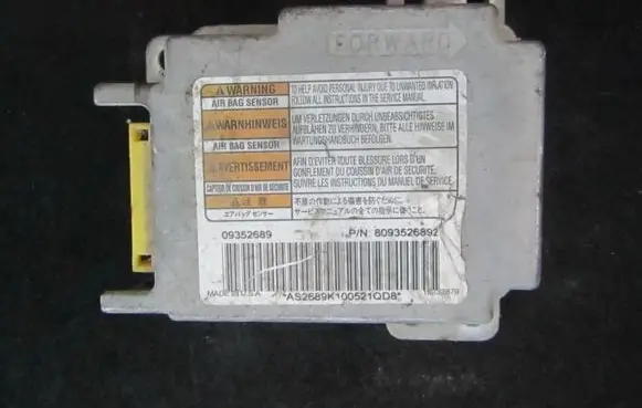 Opel Frontera B Airbag control unit/module 8093526892 09352689