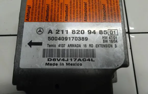 Mercedes-Benz E W211 Airbag control unit/module A2118209485