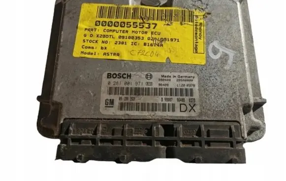 Opel Astra F Engine ECU kit and lock set 0281001971 0281001971 09180353