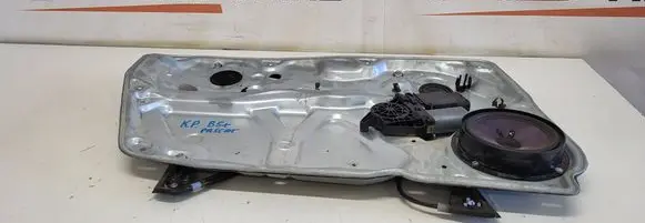 Rear door window regulator with motor