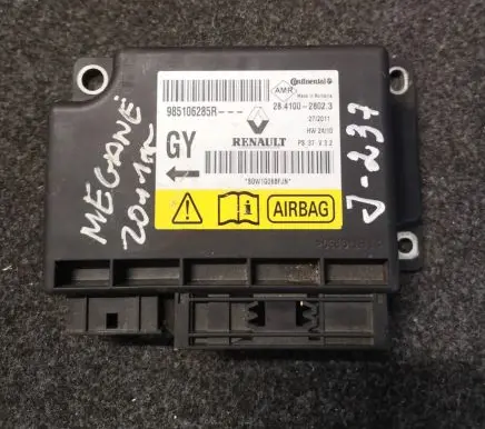 Renault Megane III Airbag control unit/module 985106285R 28410028023 80W1G06BBJN