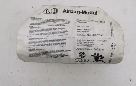 Audi A8 S8 D3 4E Passenger airbag 4E0880203C