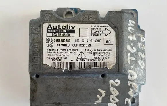 Peugeot 407 Airbag control unit/module 603554600