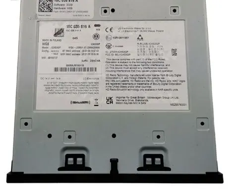 Volkswagen ID.7 Navigation unit CD/DVD player 10C035816A