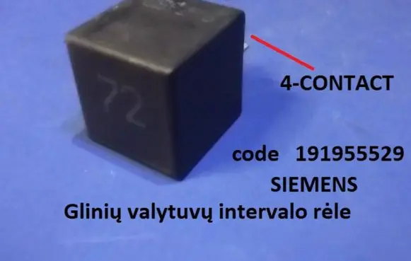 Seat Ibiza III (6L) Window wiper interval relay 191955529