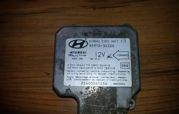 Hyundai Sonata Airbag control unit/module 9591034220 5wk4185