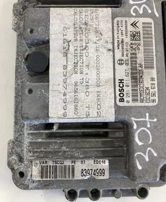 Peugeot 307 Engine control unit/module 9656161880