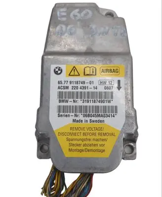 BMW 5 E60 E61 Airbag control unit/module 9118749 220439114 06B045MA034
