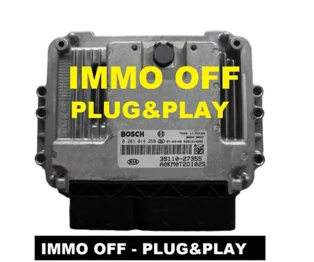 KIA Sportage Engine control unit/module ECU 0281014250 3911027355 AOKM0T2DI02S