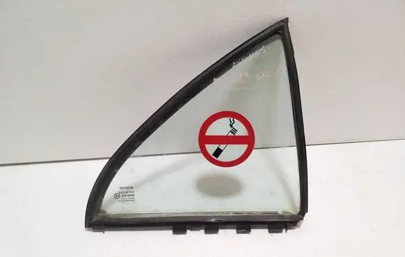 Rear vent window glass