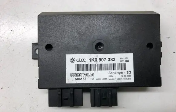 Volkswagen PASSAT B6 Tow bar trailer control unit/module 1K0907383