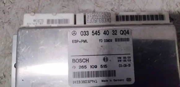 Mercedes-Benz E W211 ESP (stability system) control unit 0335454032 DKEB38032941 0265109515