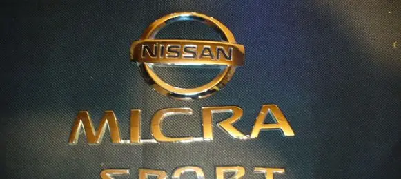 Nissan Micra Manufacturers badge/model letters 