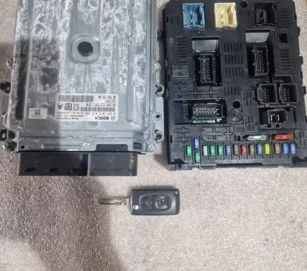 Citroen C5 Engine ECU kit and lock set 0281015415 9666545480 9675073280