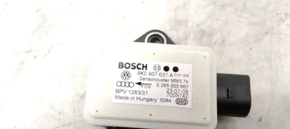 Audi A4 S4 B8 8K ESP acceleration yaw rate sensor 8K0907637A 0265005667