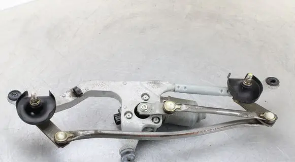 Front wiper linkage and motor