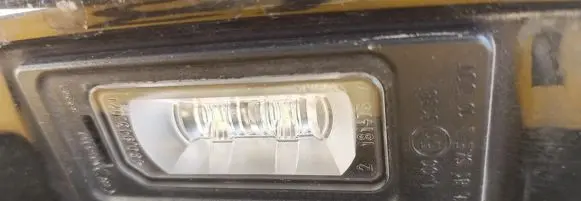 Audi A1 Number plate light Juoda