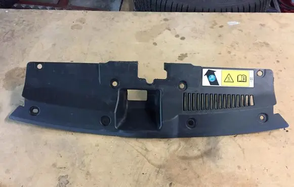Engine bonnet/hood lock trim molding