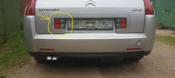 Citroen C6 Tailgate rear/tail lights