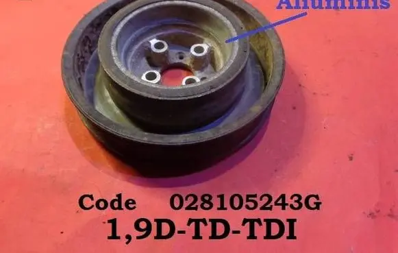 Seat Alhambra (Mk1) Crankshaft pulley 028105243G